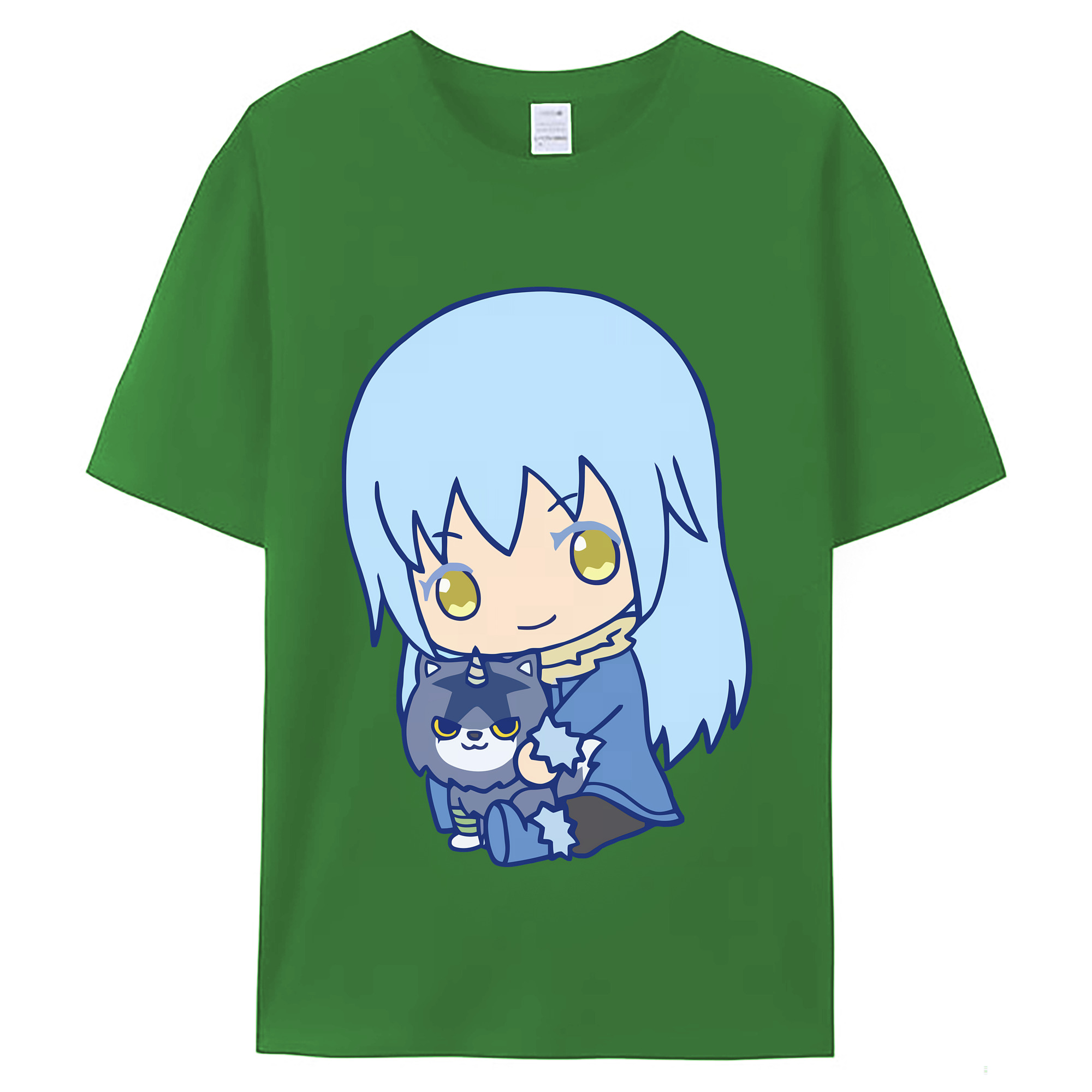 （画像用） 転スラ Regarding Reincarnated to Slime レディースカジュアルプリントTシャツ（綿100％）